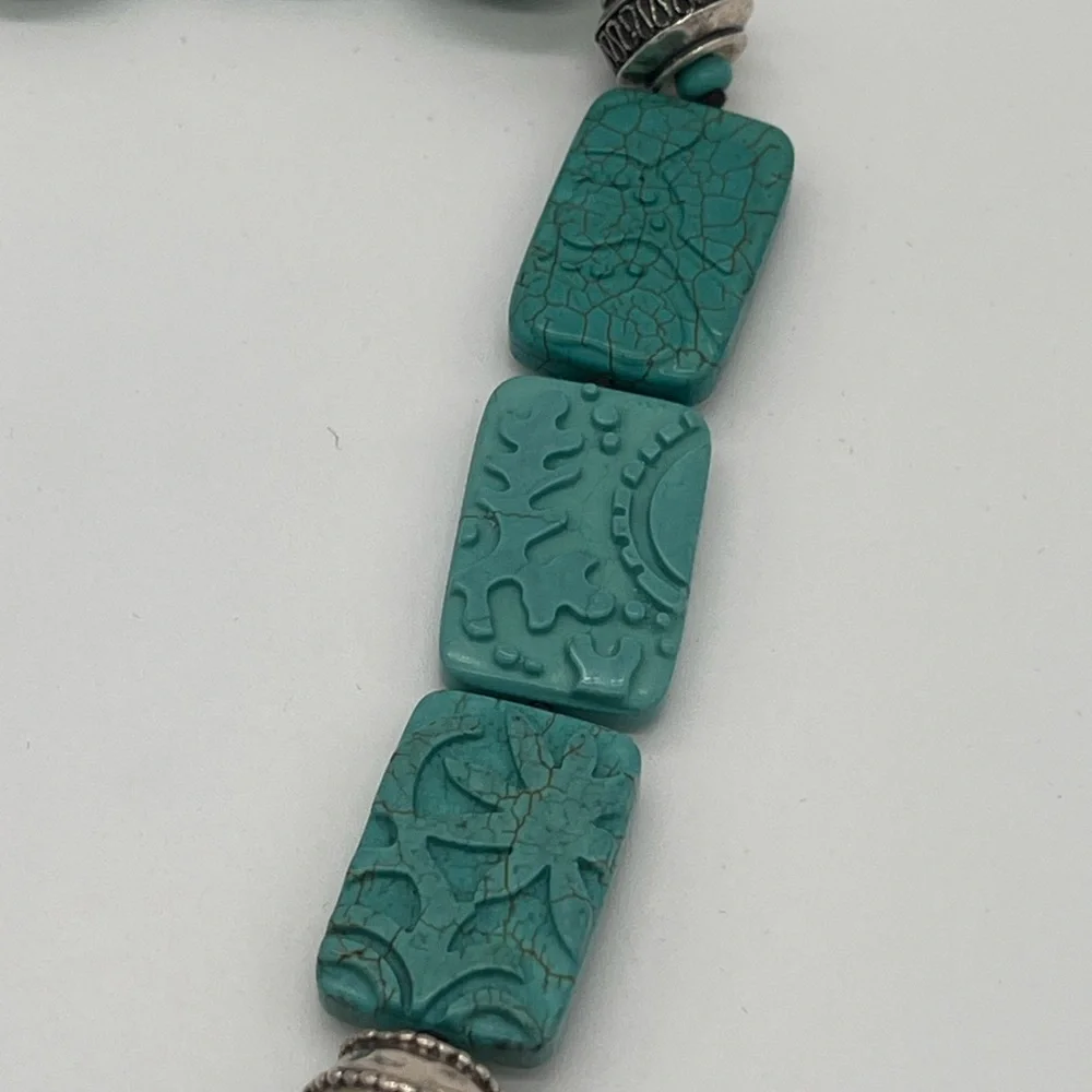 Silpada Turquoise Statement Beaded Necklace - Picture 2 of 5